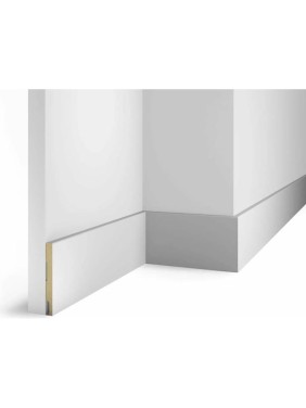 Плинтус COSCA DECOR AP73 под покраску, белый, 95x10x2400 мм, МДФ СПБ098261