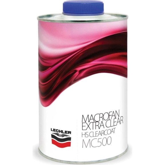 Лак Lechler MACROFAN HS EXTRA 2К прозрачный, 1 л MC500L1 Лак Lechler MACROFAN HS EXTRA 2К прозрачный, 1 л MC500L1