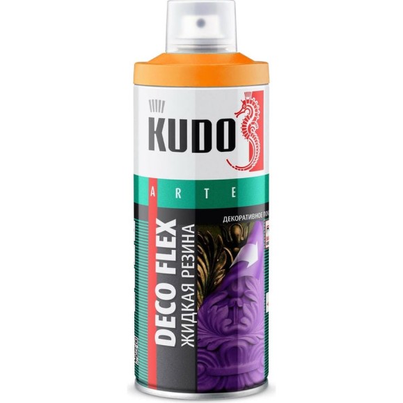 Жидкая резина KUDO DECO FLEX оранжевая KU-5307 Жидкая резина KUDO DECO FLEX оранжевая KU-5307