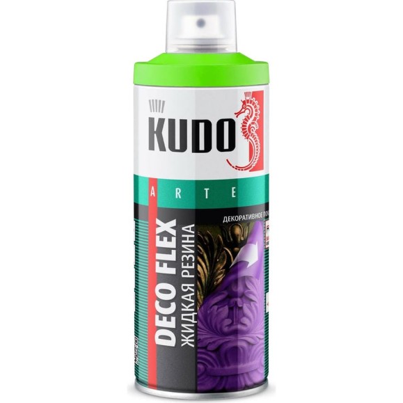 Жидкая резина KUDO DECO FLEX флуоресцентная зелёная KU-5321 Жидкая резина KUDO DECO FLEX флуоресцентная зелёная KU-5321