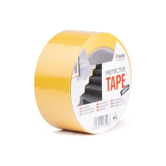 Малярная лента Tectis Tape Protective 50 мм x 33 м, высокоэластичная, УФ-стабильная 07508
