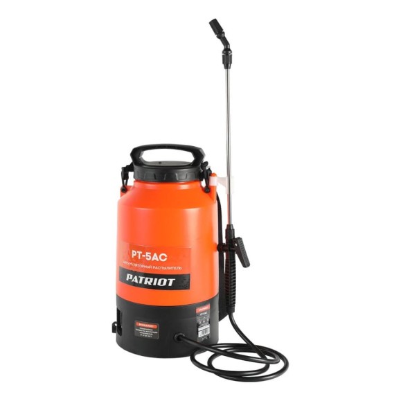Аккумуляторный распылитель Patriot PT-5AC 12 В, 1.3 А*ч, 5 л 755302608 Аккумуляторный распылитель Patriot PT-5AC 12 В, 1.3 А*ч, 5 л 755302608