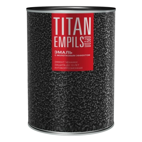 Эмаль с молотковым эффектом Empils Titan Ореол (алкидно-стирольная; серебристая; 2.5 кг) 77643 Эмаль с молотковым эффектом Empils Titan Ореол (алкидно-стирольная; серебристая; 2.5 кг) 77643