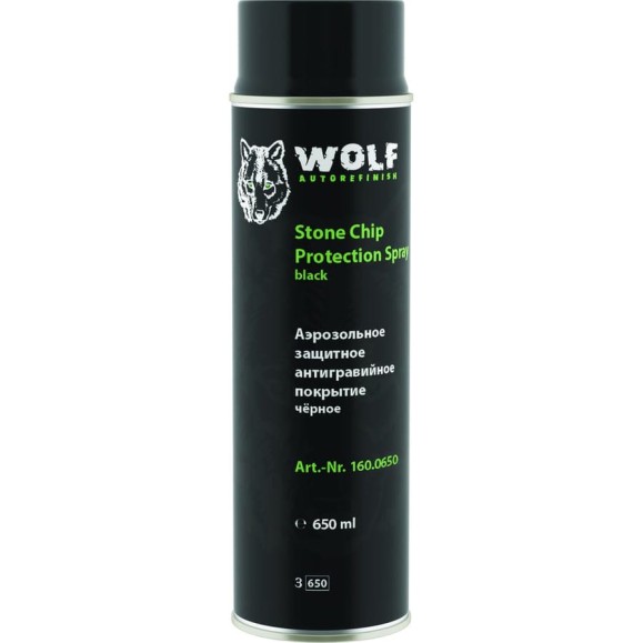 Антигравий WOLF чёрный, спрей 650мл 8735 160.0650 Антигравий WOLF чёрный, спрей 650мл 8735 160.0650