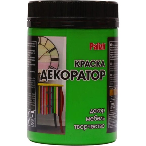Акриловая краска-колер Palizh 115 зеленый сад 0,36кг 11597123 Акриловая краска-колер Palizh 115 зеленый сад 0,36кг 11597123