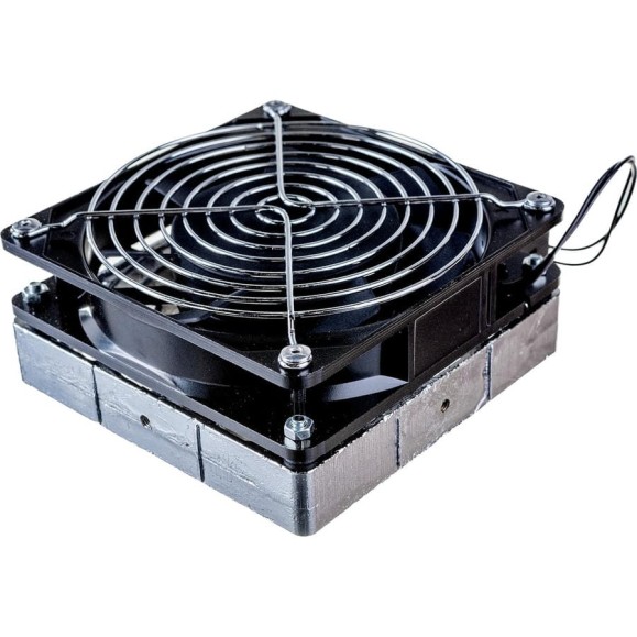 Обогреватель на DIN-рейку с вентилятором EKF PROxima Quadro 200Вт, 230В, IP20 heater-vent-q-200-20