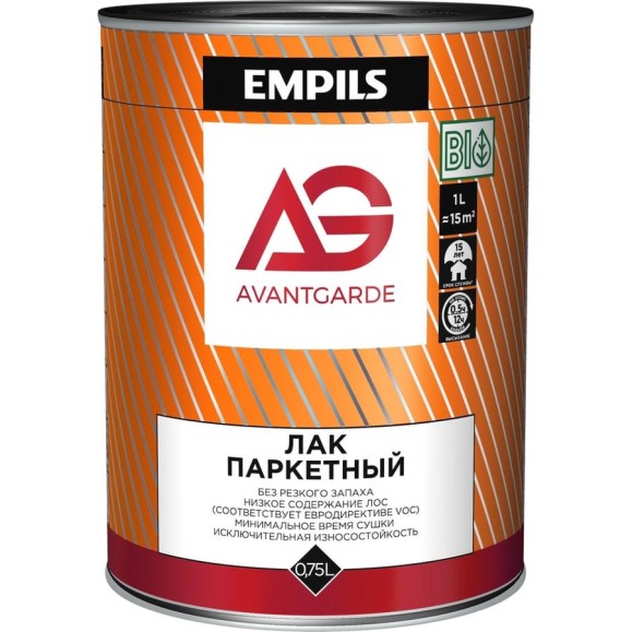 Паркетный лак Avantgarde высокой твердости, полуматовый, бесцветный, 0.75 л, 0.8 кг 75862 Паркетный лак Avantgarde высокой твердости, полуматовый, бесцветный, 0.75 л, 0.8 кг 75862