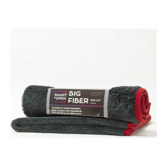 Тряпка для сушки авто / микрофибра для авто / салфетка Big Fiber, 50х60 см, 1 шт. Smart Open 160301