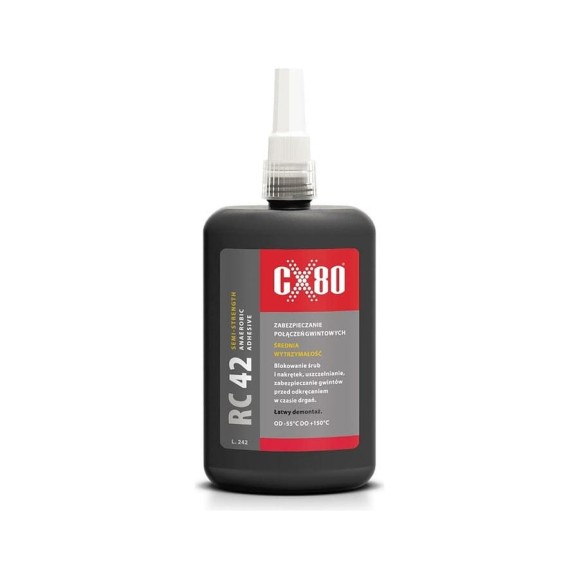 Фиксатор резьбы средней прочности CX80 RC42 ANAEROBIC ADHESIVE (средней вязкости; синий; 250 мл) 119 Фиксатор резьбы средней прочности CX80 RC42 ANAEROBIC ADHESIVE (средней вязкости; синий; 250 мл) 119
