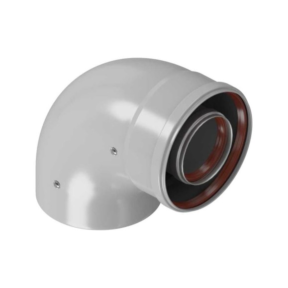 Промежуточное колено KRATS 90гр., 80/125 CW8-90 Промежуточное колено KRATS 90гр., 80/125 CW8-90