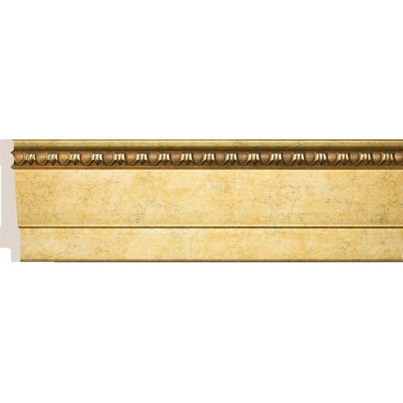Плинтус Cosca Decor интерьерный багет, 90 мм, античное золото СПБ029378 Плинтус Cosca Decor интерьерный багет, 90 мм, античное золото СПБ029378