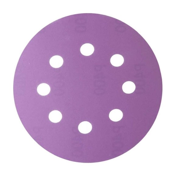 Круг шлифовальный Purple PP627 (125 мм; 8 отверстий; Р400; 100 шт) Hanko PP627.125.8.0400 Круг шлифовальный Purple PP627 (125 мм; 8 отверстий; Р400; 100 шт) Hanko PP627.125.8.0400