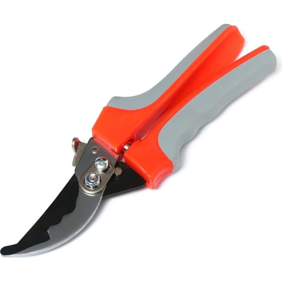 Секатор Greengo 9", 23 см, рукоять серо-оранжевый пластик 3028465