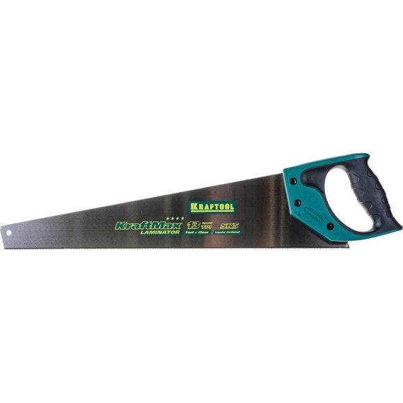 Ножовка Kraftool EXPERT KraftMax LAMINATOR, специальный закаленный зуб, быстрый и точный рез, 13/14 TPI, 500мм 15225-50 Ножовка Kraftool EXPERT KraftMax LAMINATOR, специальный закаленный зуб, быстрый и точный рез, 13/14 TPI, 500мм 15225-50