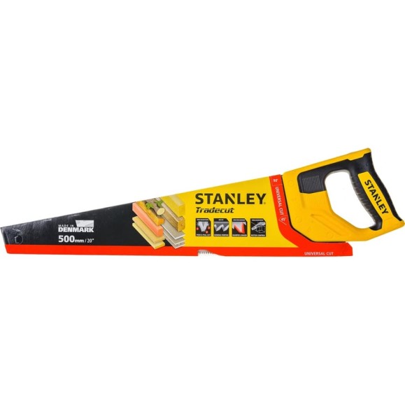 Ножовка по дереву Stanley TRADECUT с закаленным зубом, 7 Х 500мм STHT20350-1 Ножовка по дереву Stanley TRADECUT с закаленным зубом, 7 Х 500мм STHT20350-1