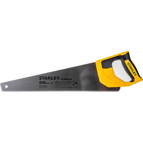 Ножовка по дереву Stanley TRADECUT с закаленным зубом, 7 Х 450мм STHT20354-1 Ножовка по дереву Stanley TRADECUT с закаленным зубом, 7 Х 450мм STHT20354-1