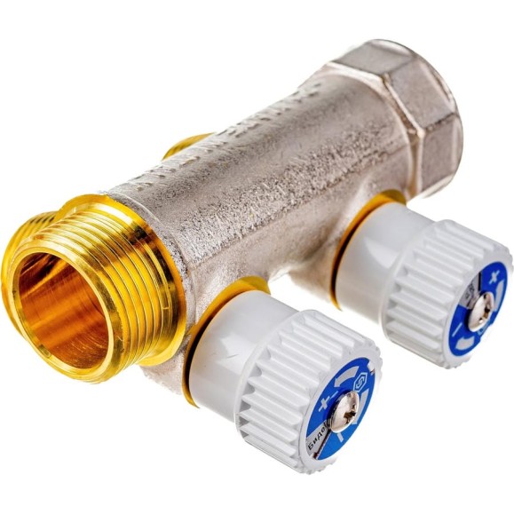 Распределительный коллектор STOUT 3/4, 2 отвода 3/4ЕК SMB 6851 343402 RG008S37R54H0Q