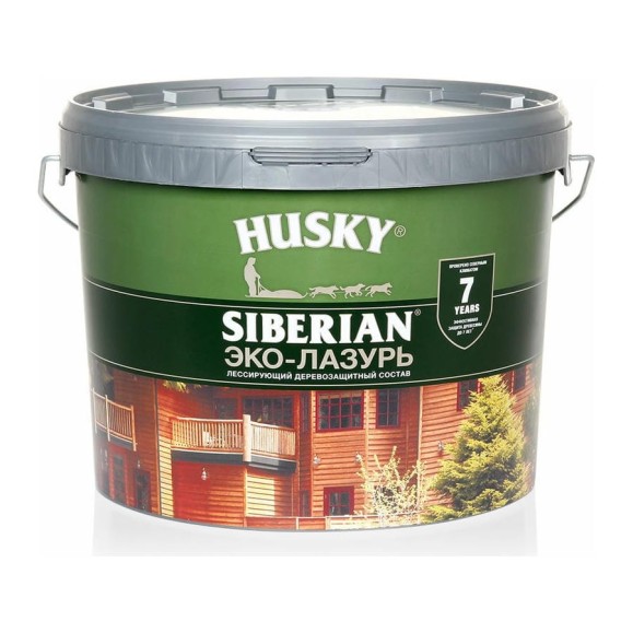 Эко-лазурь HUSKY антик 9 л 25216 Эко-лазурь HUSKY антик 9 л 25216