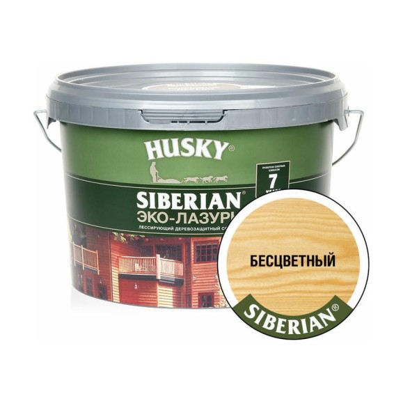 Эко-лазурь HUSKY бесцветный 2,5 л 25194 Эко-лазурь HUSKY бесцветный 2,5 л 25194