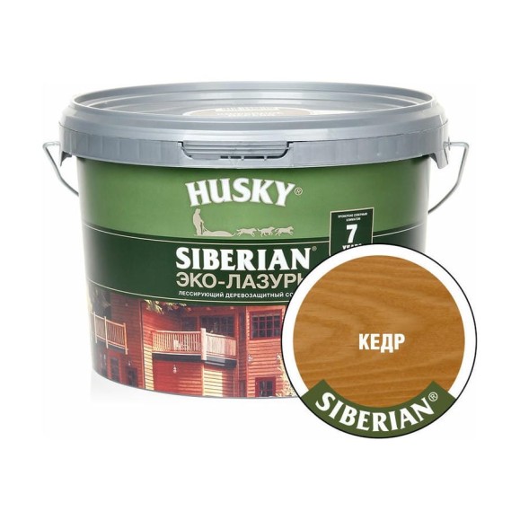 Эко-лазурь HUSKY кедр 2,5 л 25196 Эко-лазурь HUSKY кедр 2,5 л 25196