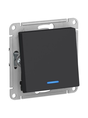 1-клавишный переключатель Systeme Electric AtlasDesign Карбон с подсветкой, сх.6а SE ATN001063 1-клавишный переключатель Systeme Electric AtlasDesign Карбон с подсветкой, сх.6а SE ATN001063
