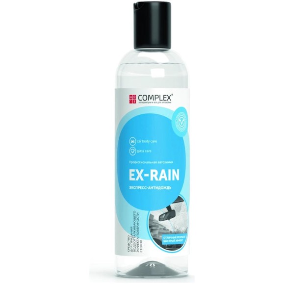 Гидрофобное средство для стекла Complex EX-RAIN Антидождь 0.25 л 1156025 Гидрофобное средство для стекла Complex EX-RAIN Антидождь 0.25 л 1156025