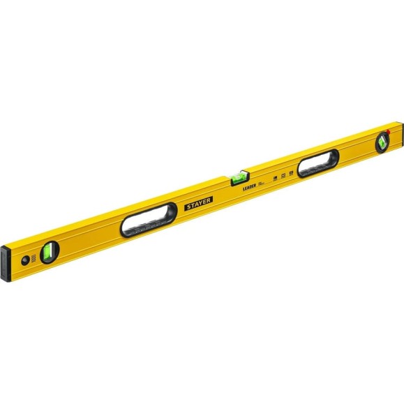 Уровень STAYER Leader 1000 мм строительный фрезерованный 3466-100_z01 Уровень STAYER Leader 1000 мм строительный фрезерованный 3466-100_z01