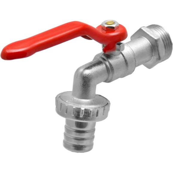 Кран шаровой водоразборный MasterProf 3/4" со штуцером 20мм ручка ИС.080034 Кран шаровой водоразборный MasterProf 3/4" со штуцером 20мм ручка ИС.080034