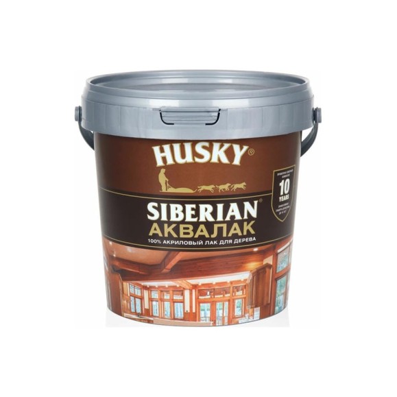 Акриловый лак для дерева HUSKY SIBERIAN 0,9 л 26238 Акриловый лак для дерева HUSKY SIBERIAN 0,9 л 26238