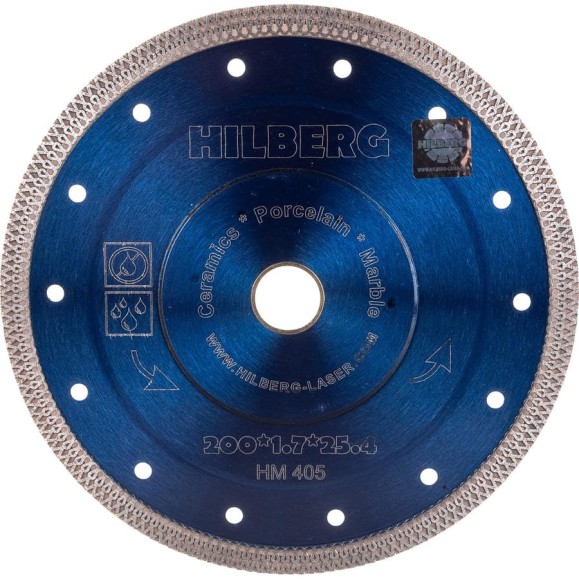 Диск алмазный отрезной Hilberg турбо ультратонкий 200x25.4/22.23 Hard Materials X-type HM405 Диск алмазный отрезной Hilberg турбо ультратонкий 200x25.4/22.23 Hard Materials X-type HM405