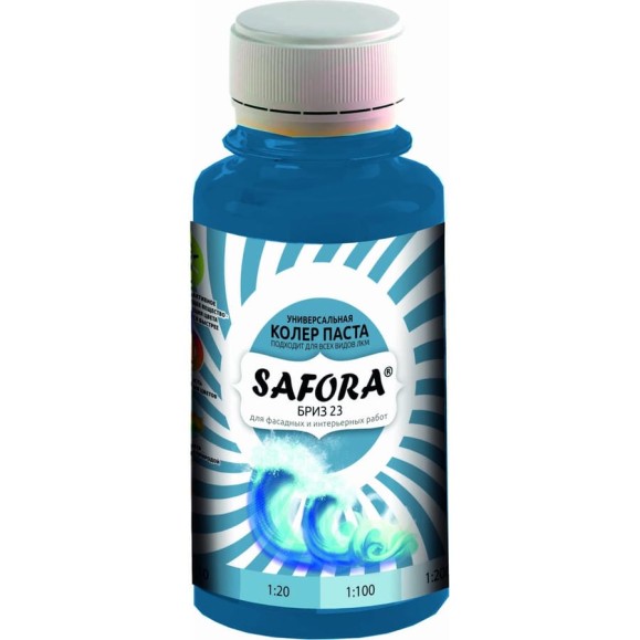 Колеровочная паста SAFORA бриз 100 мл 23 Колеровочная паста SAFORA бриз 100 мл 23