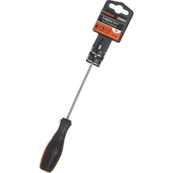 Отвертка TORX T9x125мм на держателе АвтоDело 30909 10432 Отвертка TORX T9x125мм на держателе АвтоDело 30909 10432