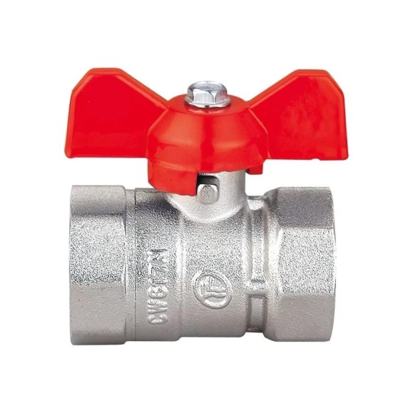 Шаровой кран DOUBLE-LIN Light неполнопроходной Вр-Вр бабочка - 1 Шаровой кран DOUBLE-LIN Light неполнопроходной Вр-Вр бабочка - 1