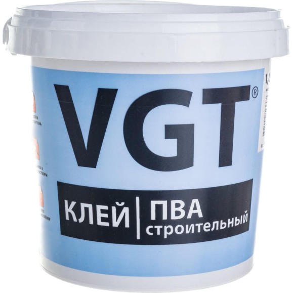 Клей ПВА VGT строительный 1 кг 11604908 Клей ПВА VGT строительный 1 кг 11604908