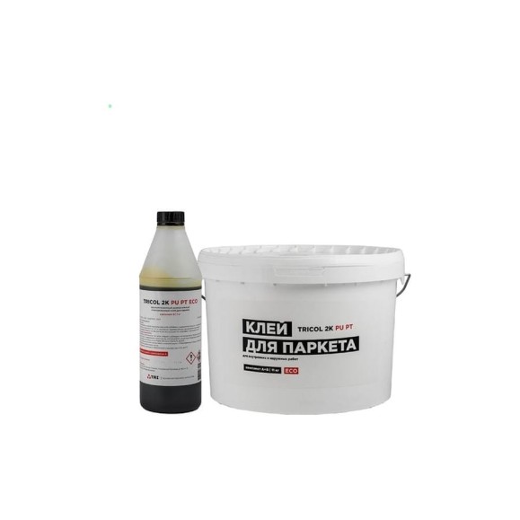 Двухкомпонентный полиуретановый клей для паркета TRICOL 2K PU PT ECO (Компоненты А и Б) 569 Двухкомпонентный полиуретановый клей для паркета TRICOL 2K PU PT ECO (Компоненты А и Б) 569