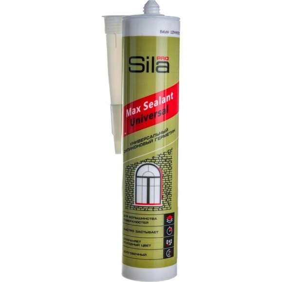 Силиконовый универсальный герметик Sila белый PRO Max Sealant 280 мл US2806 Силиконовый универсальный герметик Sila белый PRO Max Sealant 280 мл US2806