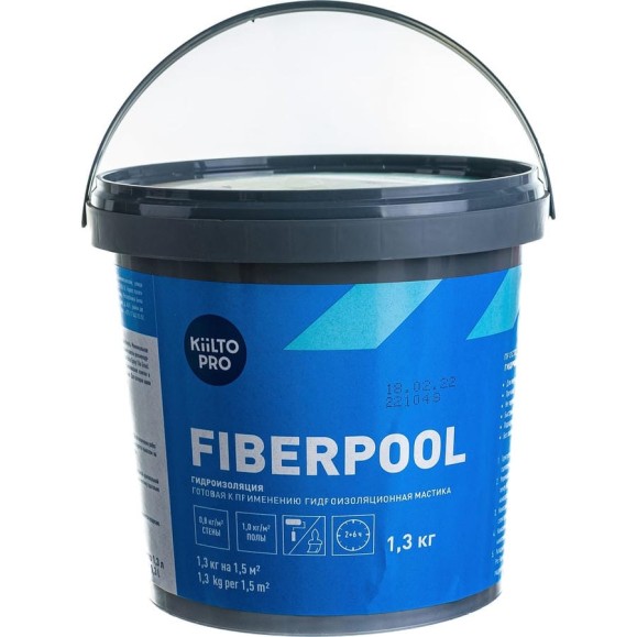 Гидроизоляционная мастика KIILTO Fiberpool 1.3 кг T3723.001 Гидроизоляционная мастика KIILTO Fiberpool 1.3 кг T3723.001