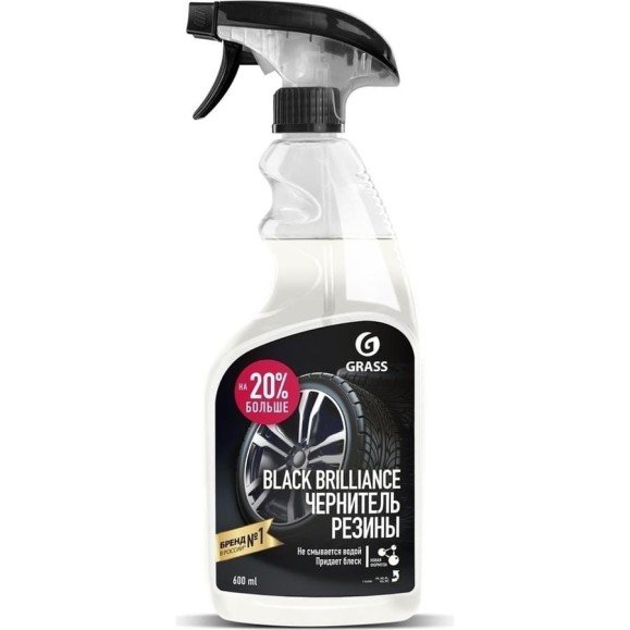 Полироль чернитель шин Grass Black Brilliance 600 мл 110399 Полироль чернитель шин Grass Black Brilliance 600 мл 110399