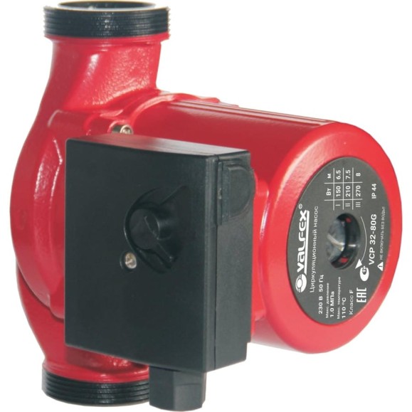 Циркуляционный насос Valfex VCP 32-80G 180 мм, с гайками RS32/8G-180 Циркуляционный насос Valfex VCP 32-80G 180 мм, с гайками RS32/8G-180