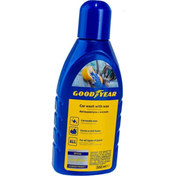 Автошампунь с воском Goodyear 500 мл GY000801 Автошампунь с воском Goodyear 500 мл GY000801