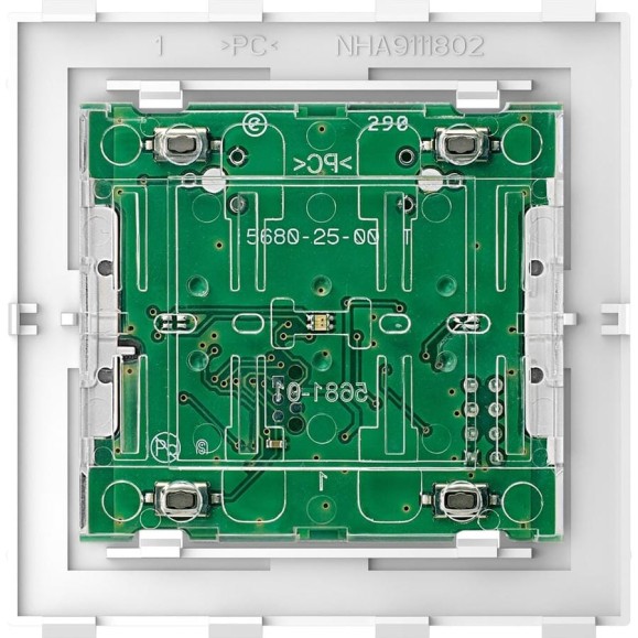Кнопочный модуль Systeme Electric Merten D-Life PlusLink Wiser BLE, 2-клавишный SE MTN5123-6000 Кнопочный модуль Systeme Electric Merten D-Life PlusLink Wiser BLE, 2-клавишный SE MTN5123-6000