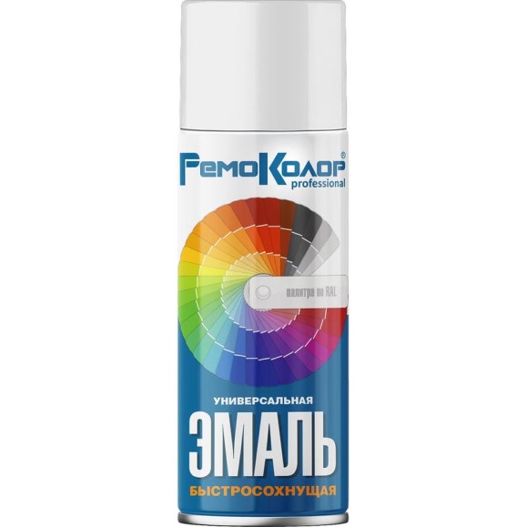 Универсальная акриловая эмаль РемоКолор (белая; матовая, 520 мл) 69-9-101 Универсальная акриловая эмаль РемоКолор (белая; матовая, 520 мл) 69-9-101