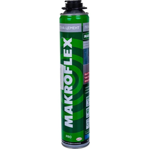 Пена-цемент для пено/газобетона Makroflex ПРО 0,85 л тов-202603 Пена-цемент для пено/газобетона Makroflex ПРО 0,85 л тов-202603