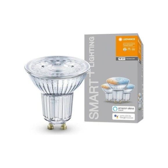 Умная WiFi лампа LEDVANCE Х3 SMART+ WiFi SPOT GU10 Tunable White 40 45° 5 W/2700…6500K GU10 (x3) 4058075486034 Умная WiFi лампа LEDVANCE Х3 SMART+ WiFi SPOT GU10 Tunable White 40 45° 5 W/2700…6500K GU10 (x3) 4058075486034