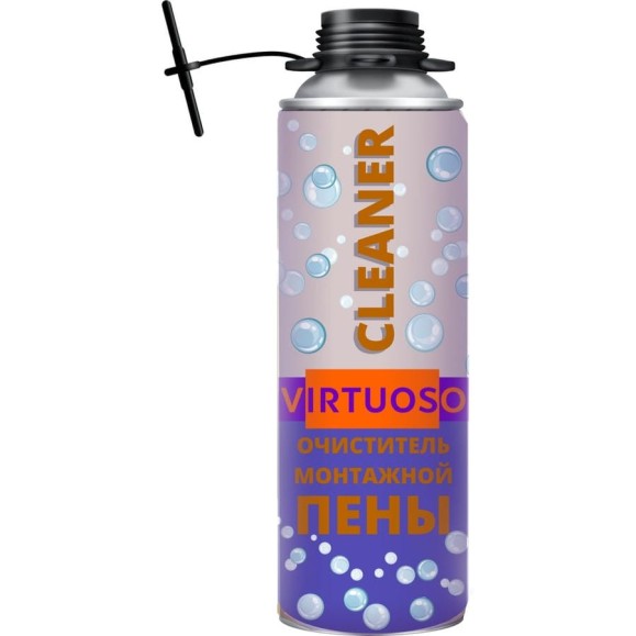 Очиститель монтажной пены Virtuoso CLEANER 500 мл 55816 Очиститель монтажной пены Virtuoso CLEANER 500 мл 55816