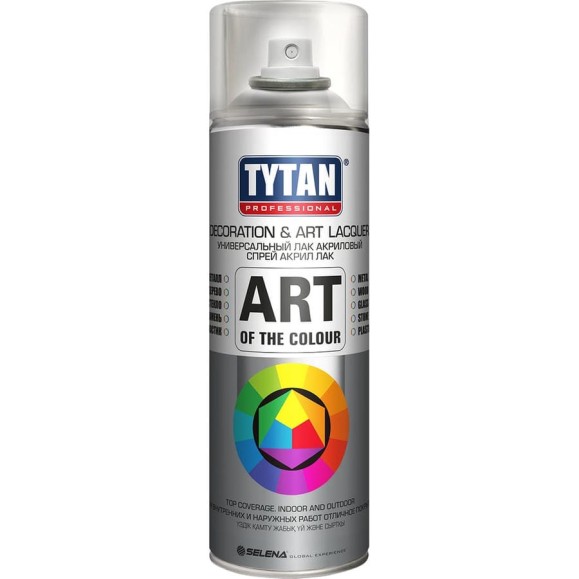 Аэрозольный лак TYTAN PROFESSIONAL ART OF THE COLOUR бесцветный глянец 400 мл 62390 212194 Аэрозольный лак TYTAN PROFESSIONAL ART OF THE COLOUR бесцветный глянец 400 мл 62390 212194