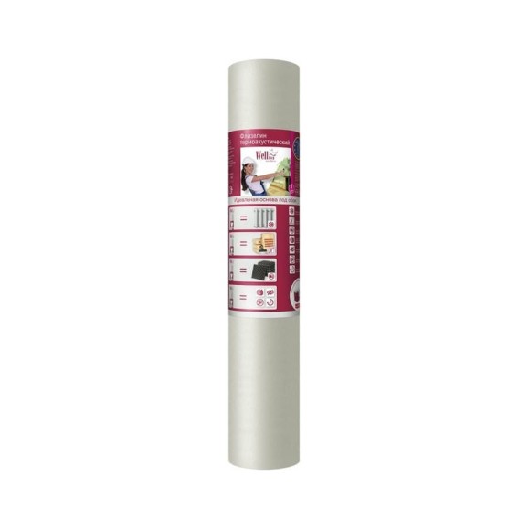 Термоакустический флизелин Wellton AcouTherm 1x15 м ATW190