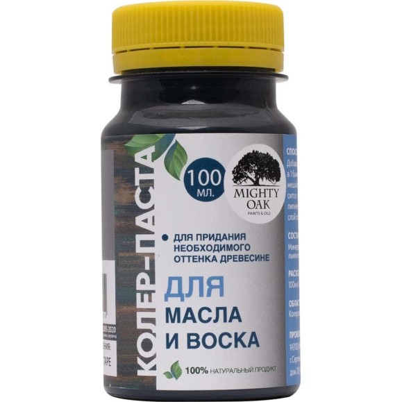 Колер-паста MIGHTY OAK графит, 0.1 л MO158