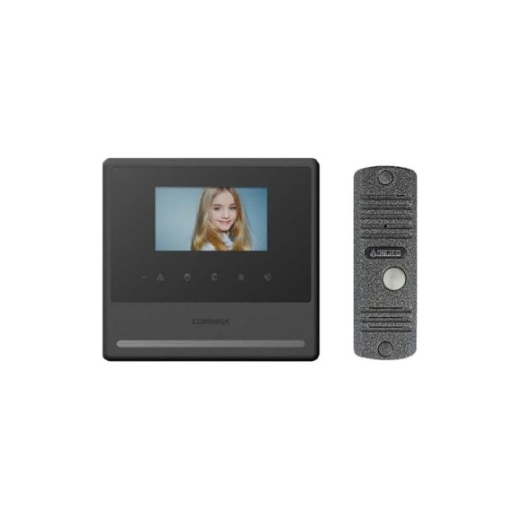 Комплект видеодомофона и вызывной панели COMMAX CDV-43Y( Black)/AVC305S Комплект видеодомофона и вызывной панели COMMAX CDV-43Y( Black)/AVC305S