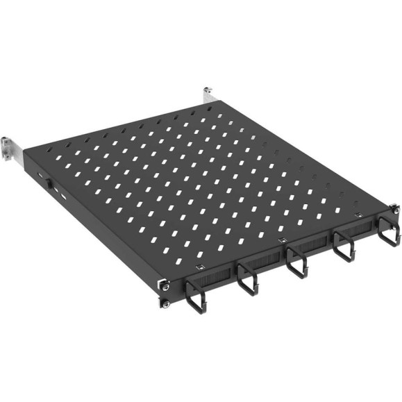 Стационарная полка IEK ITK by ZPAS 19" 1U орг. щет. 120кг 850мм черный ZP-FS05-U-1U-89